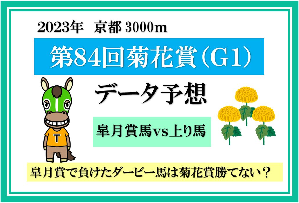 2023年 第84回菊花賞 データ予想 皐月賞負けたダービー馬は負け