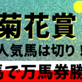 2024年　第85回菊花賞　【過去20年のデータ】傾向と分析から万馬券を予想